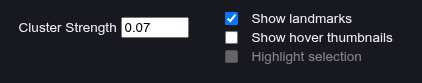 Thumbnail controls